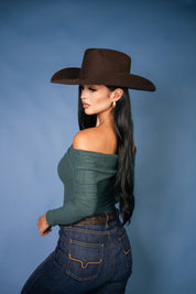 Cozy Ribbed Off-the-Shoulder Top