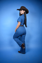 Odessa Original Denim Flare Jumpsuit