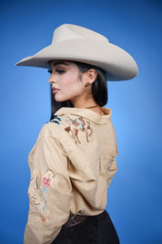 Clara West Embroidered Blouse