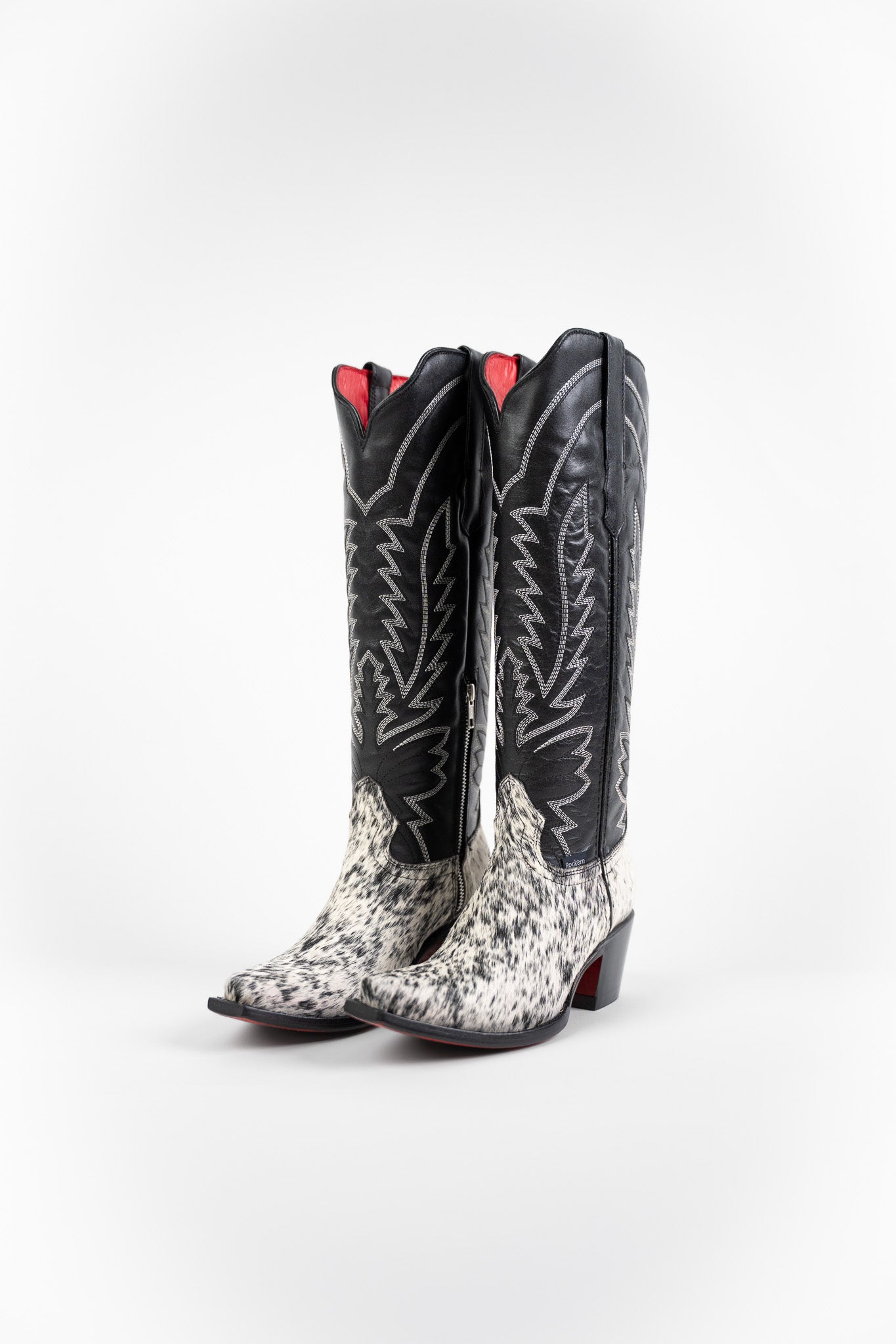 Bianca Tall Red Bottom Cowhide Snip Toe Cowgirl Boot Size 5 Box AU1