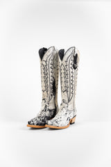 Carmina Tall Cowhide Snip Toe Cowgirl Boot Size 6 Box CU3