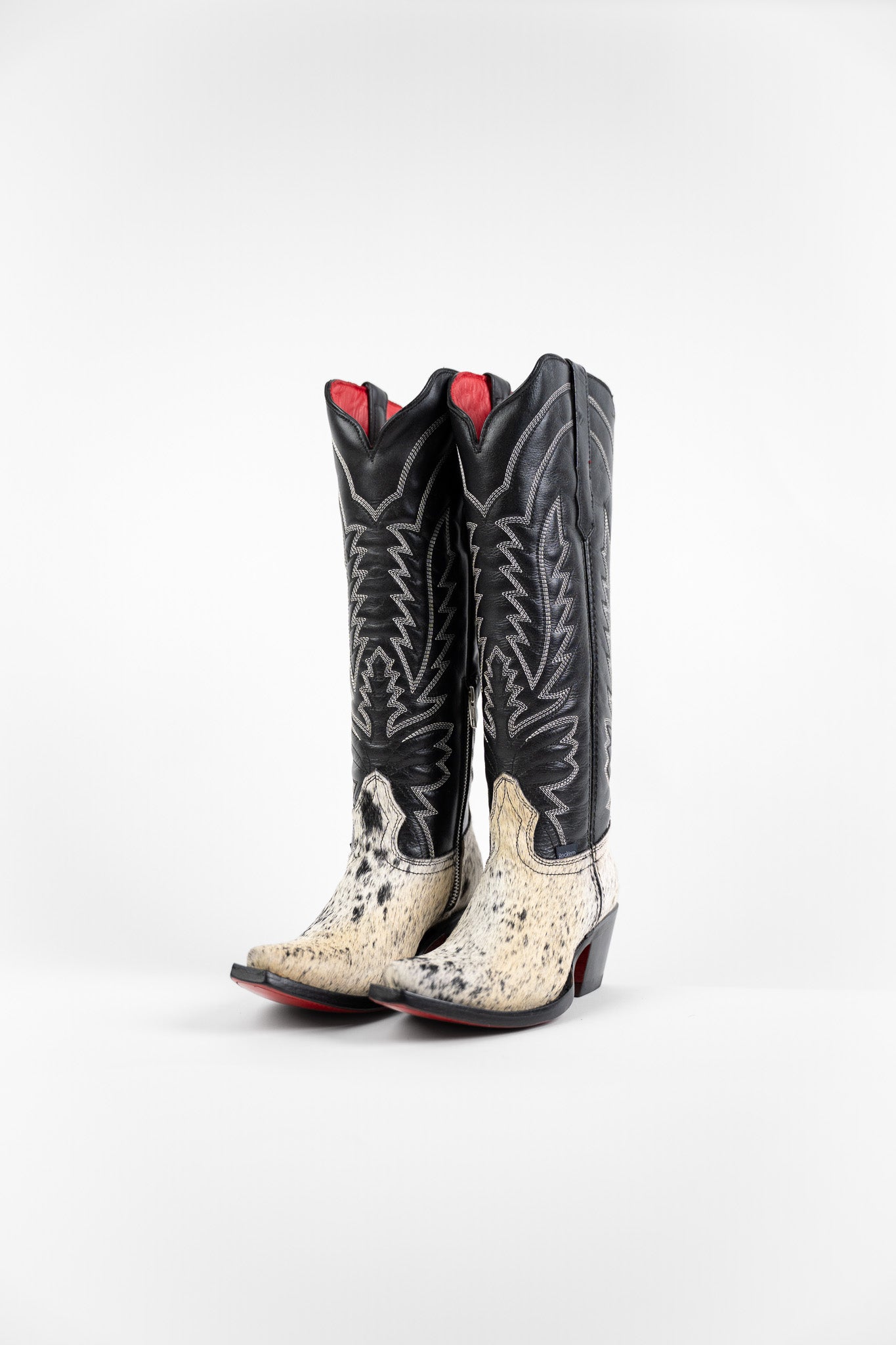 Bianca Tall Red Bottom Cowhide Snip Toe Cowgirl Boot Size 6 Box AU2