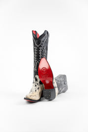 Bianca Tall Red Bottom Cowhide Snip Toe Cowgirl Boot Size 6 Box AU2