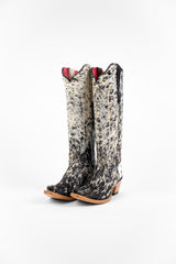Carmina Tall Cowhide Snip Toe Cowgirl Boot Size 7.5 Box AU10