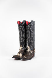 Bianca Tall Red Bottom Cowhide Snip Toe Cowgirl Boot Size 7.5 Box AU4