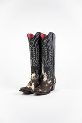 Bianca Tall Red Bottom Cowhide Snip Toe Cowgirl Boot Size 7.5 Box AU4