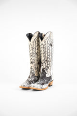 Carmina Tall Cowhide Snip Toe Cowgirl Boot Size 7 Box CU6