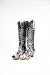 Carmina Tall Cowhide Snip Toe Cowgirl Boot Size 9 Box CU10