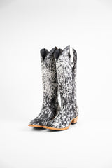 Carmina Tall Cowhide Snip Toe Cowgirl Boot Size 9.5 Box CU11