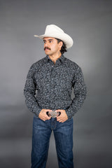 Roper Paisley Stamps Long Sleeve