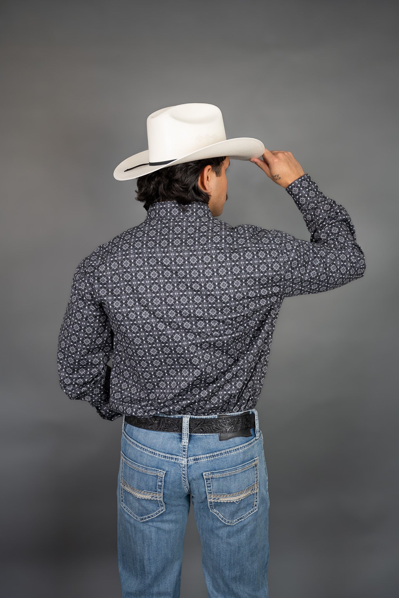 Rock & Roll Geometric Button Up