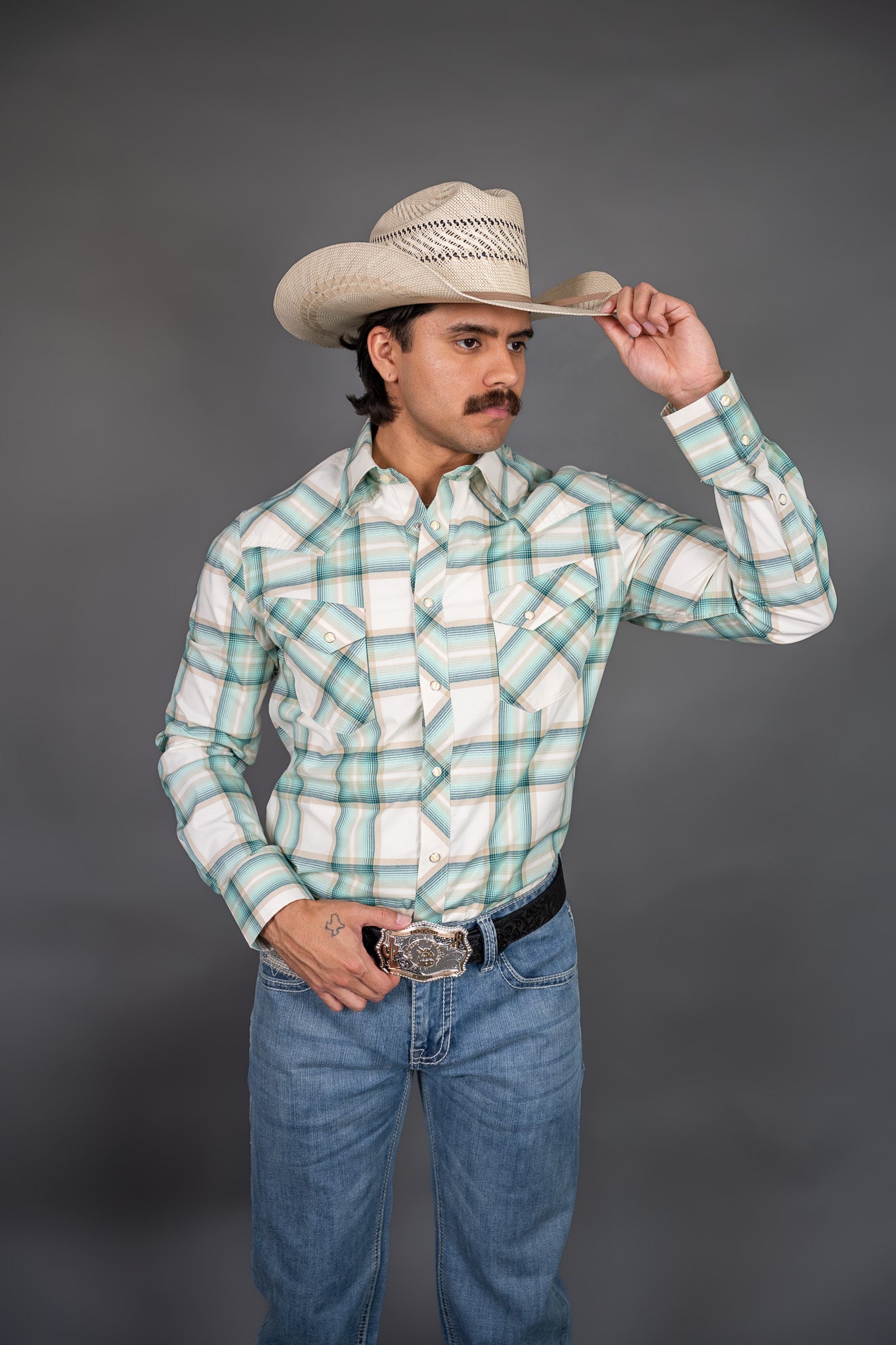 Rock & Roll Yarn Dye Plaid Long Sleeve Shirt