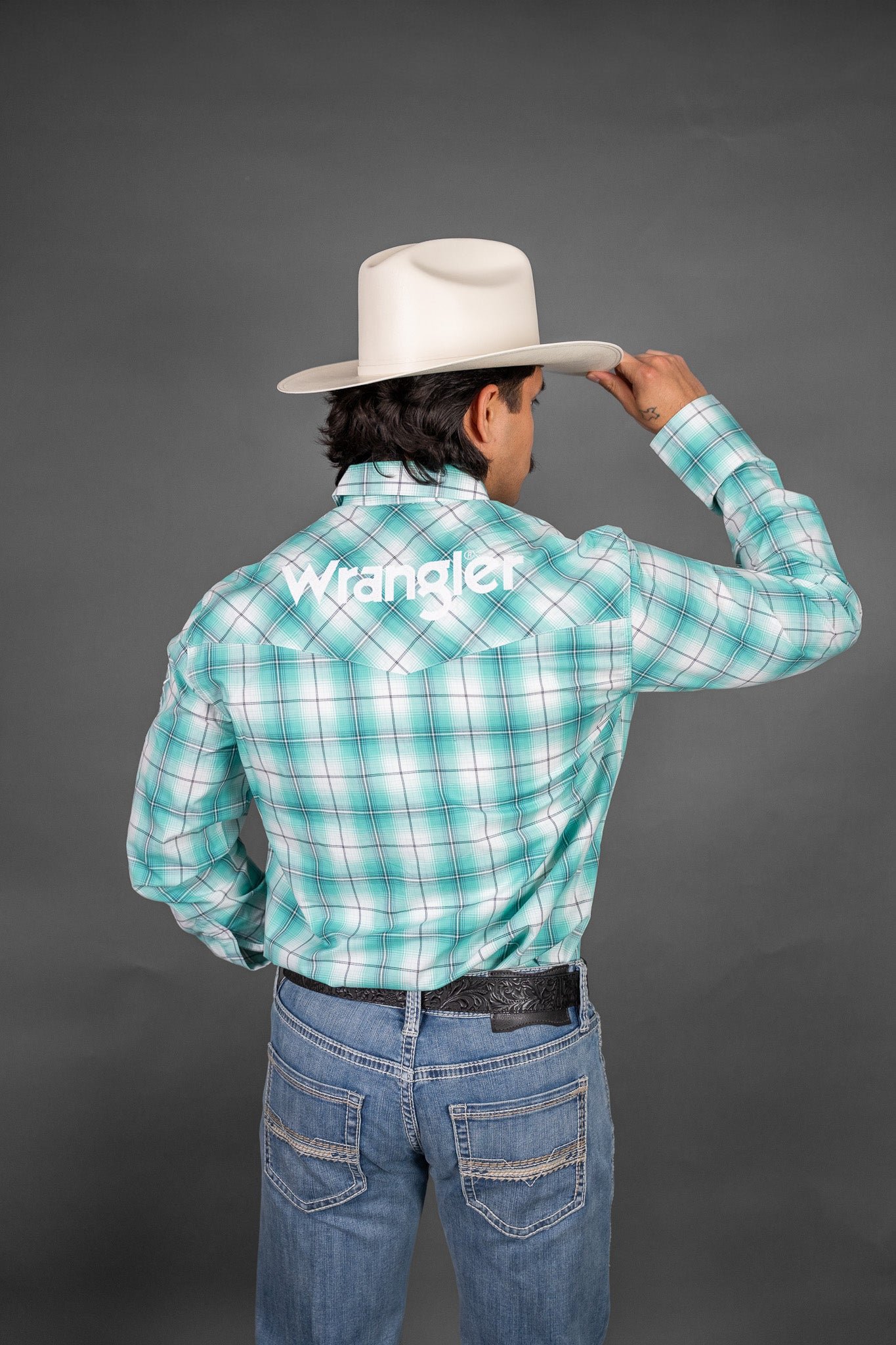 Wrangler Plaid Western Pearl Snap