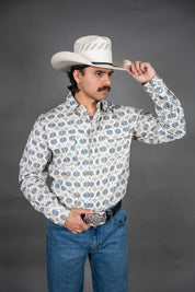 Tin Haul Serape Print Mens Long Sleeve Shirt