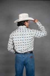 Tin Haul Serape Print Mens Long Sleeve Shirt