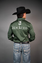 Rock'em Official Long Sleeve Button Up
