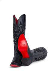 Elizabeth Tall Red Bottom Snip Toe Cowgirl Boot