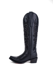 Elizabeth Tall Red Bottom Snip Toe Cowgirl Boot