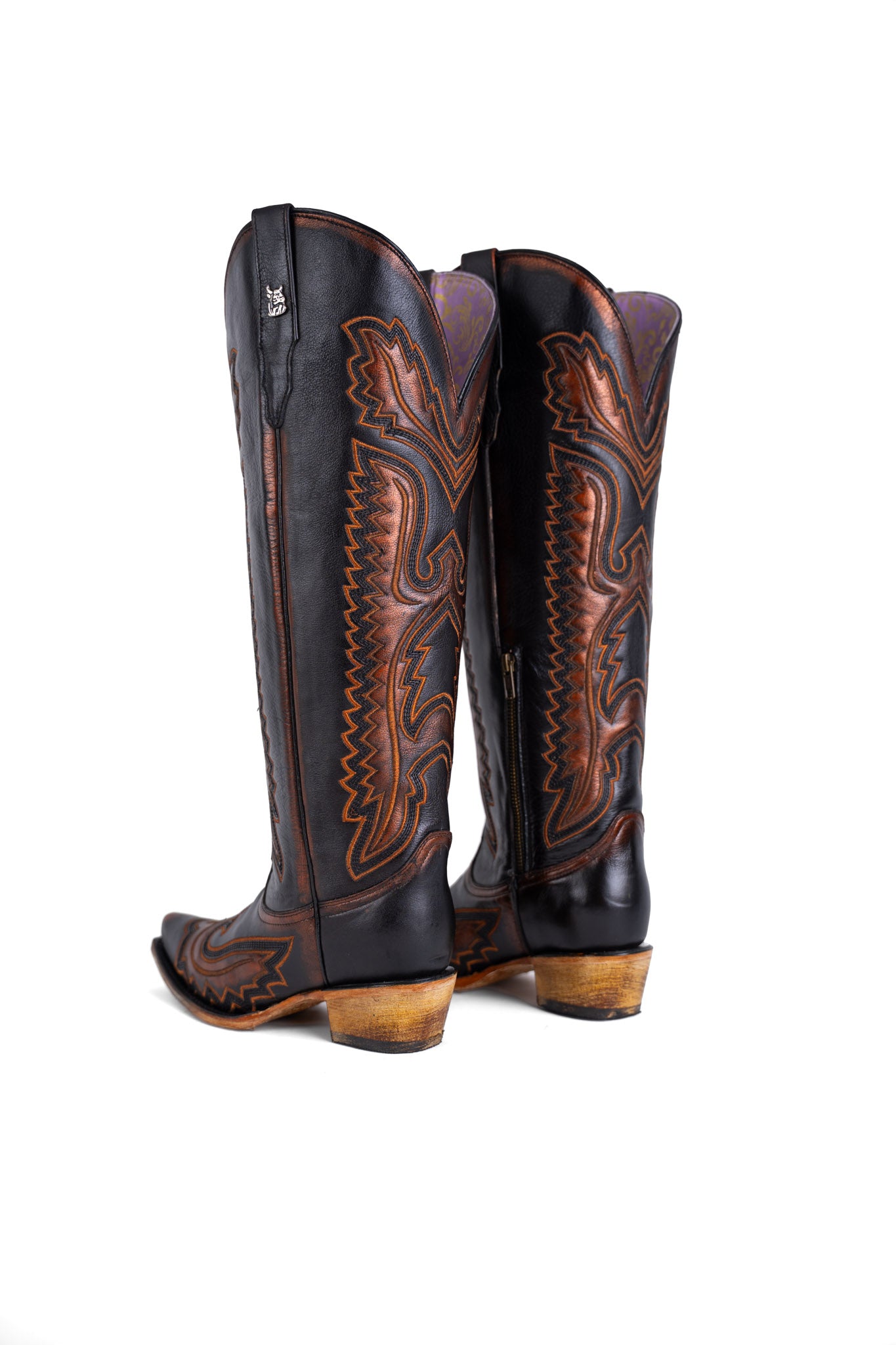 Stacy Tall Wide Calf Snip Toe Cowgirl Boot