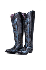 Stacy Tall Wide Calf Snip Toe Cowgirl Boot
