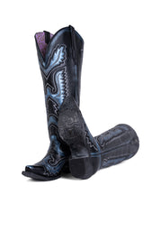 Stacy Tall Wide Calf Snip Toe Cowgirl Boot