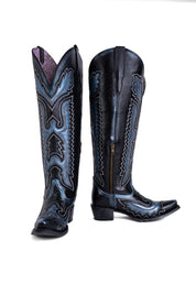 Stacy Tall Wide Calf Snip Toe Cowgirl Boot