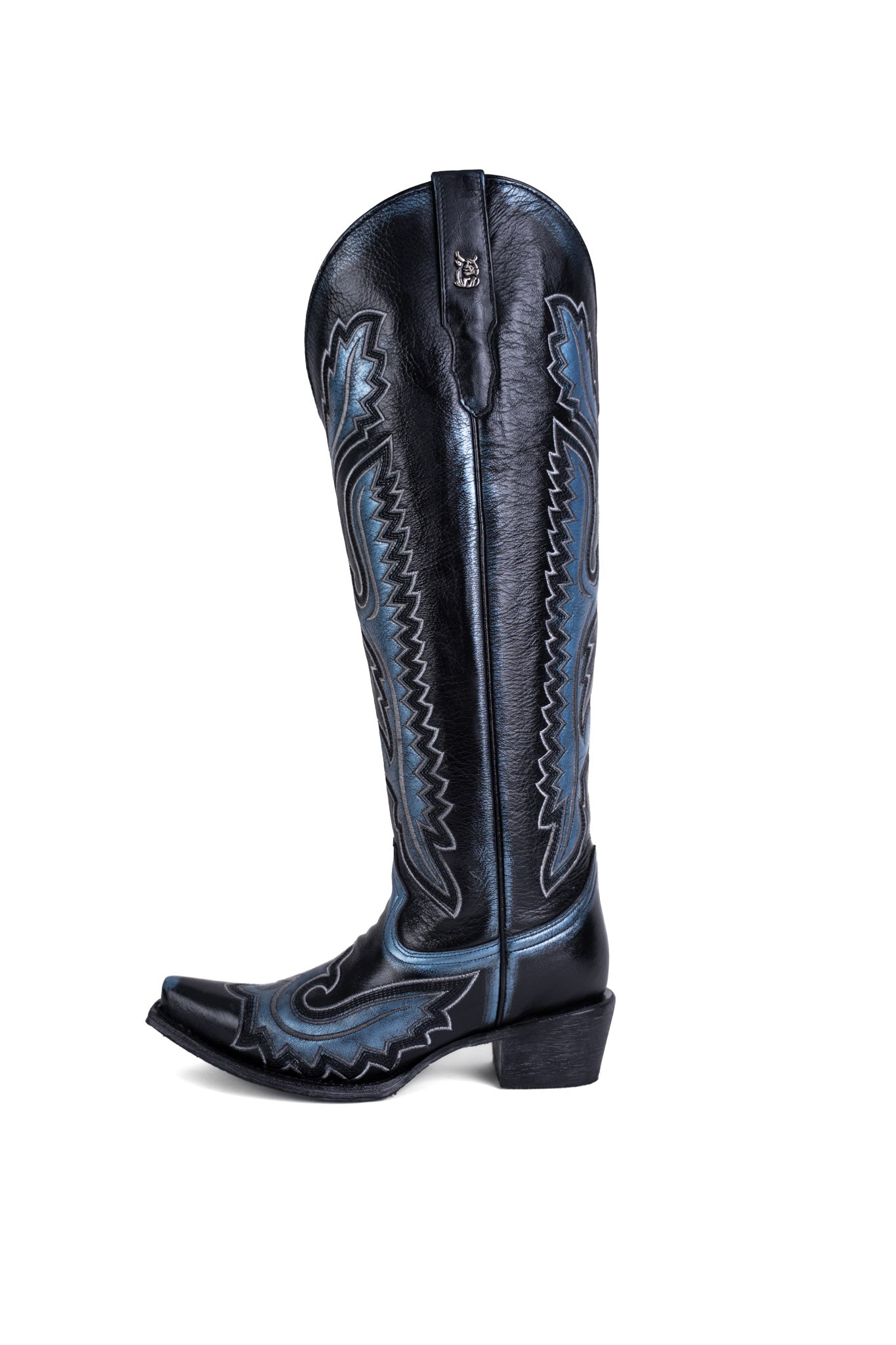 Stacy Tall Wide Calf Snip Toe Cowgirl Boot