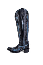 Stacy Tall Wide Calf Snip Toe Cowgirl Boot