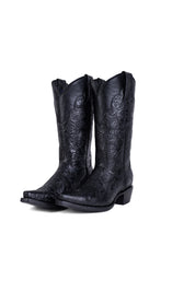 Tooled Snip Toe Cowgirl Boot