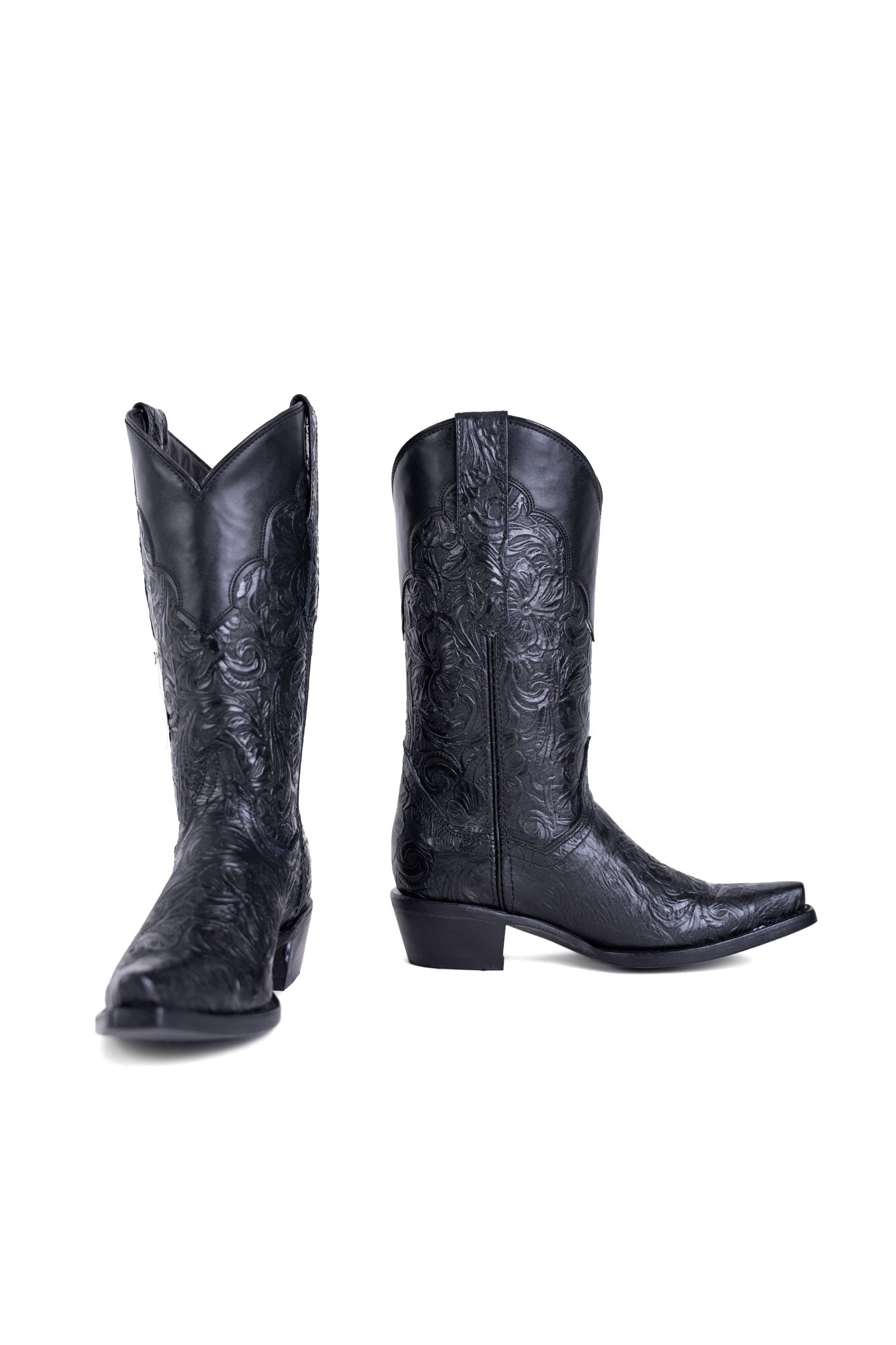 Tooled Snip Toe Cowgirl Boot
