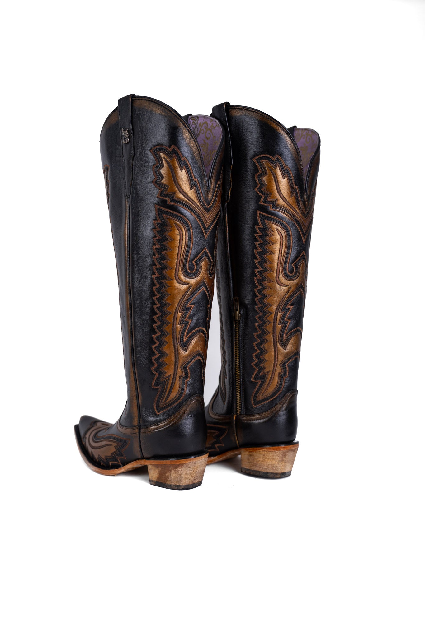 Stacy Tall Wide Calf Snip Toe Cowgirl Boot