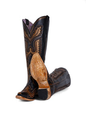 Stacy Tall Wide Calf Snip Toe Cowgirl Boot