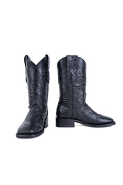 Tooled Square Toe Cowgirl Boot