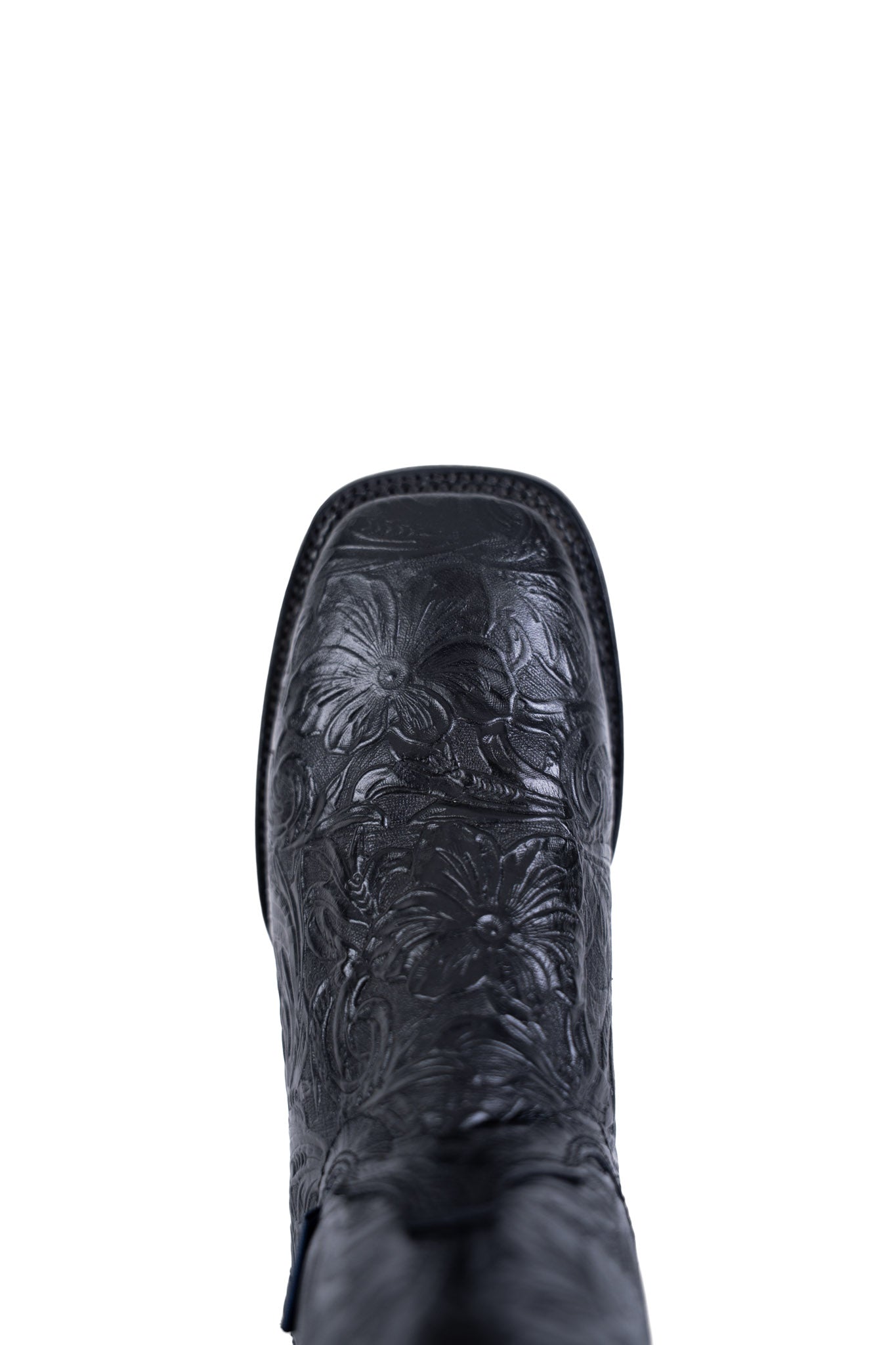 Tooled Square Toe Cowgirl Boot