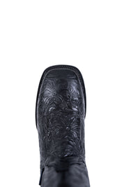 Tooled Square Toe Cowgirl Boot
