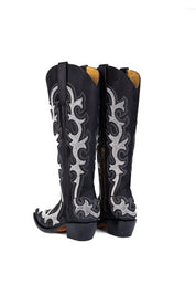 Azalea Nobuck Tall Snip Toe Cowgirl Boot