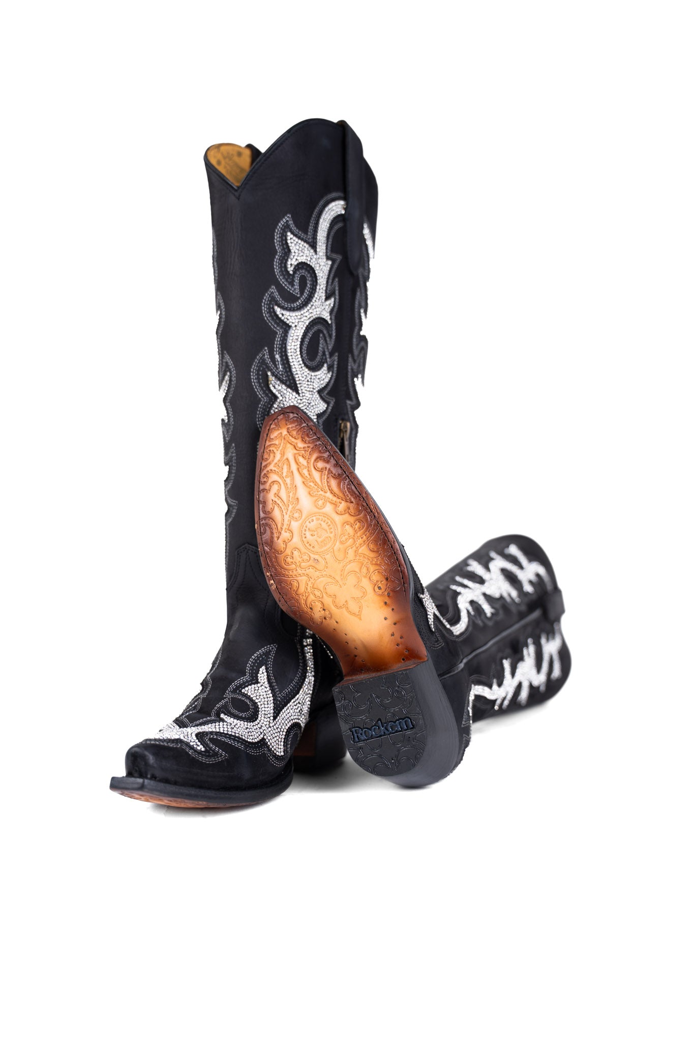 Azalea Nobuck Tall Snip Toe Cowgirl Boot