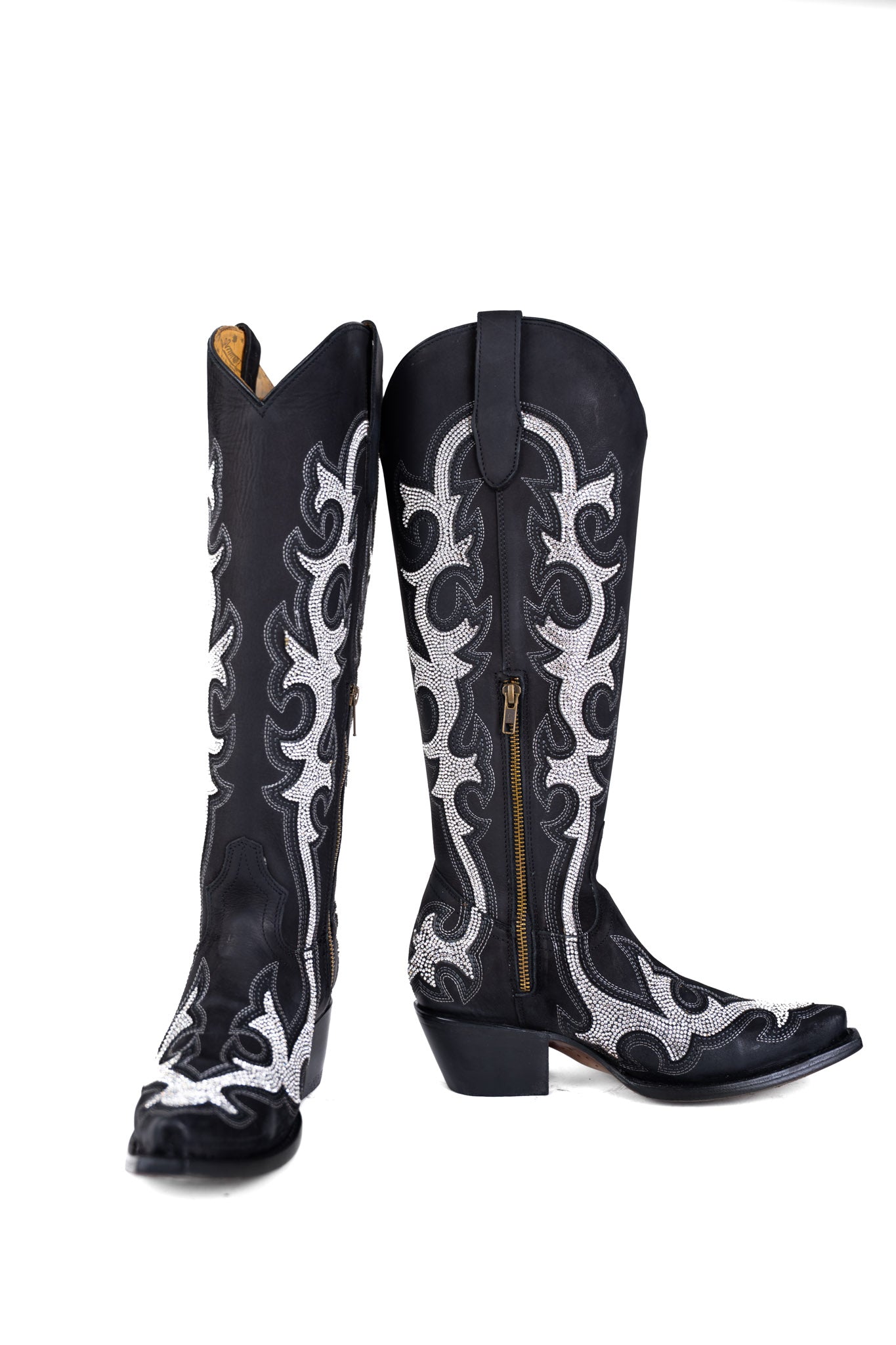Azalea Nobuck Tall Snip Toe Cowgirl Boot