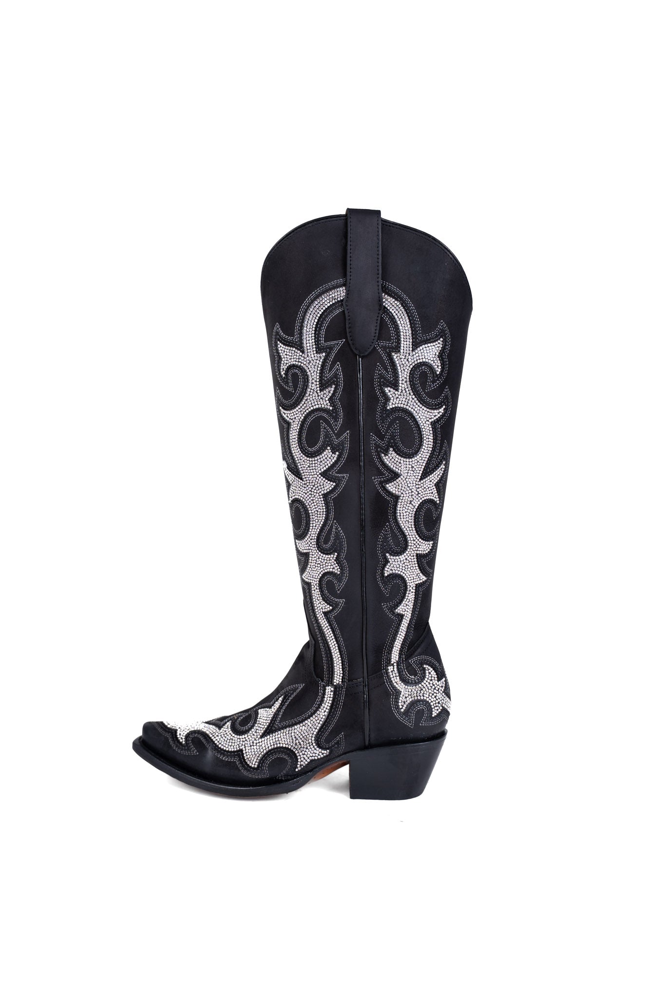 Azalea Nobuck Tall Snip Toe Cowgirl Boot