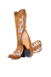 Azalea Nobuck Tall Snip Toe Cowgirl Boot