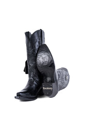 Mila Tooled Snip Toe Cowgirl Boot