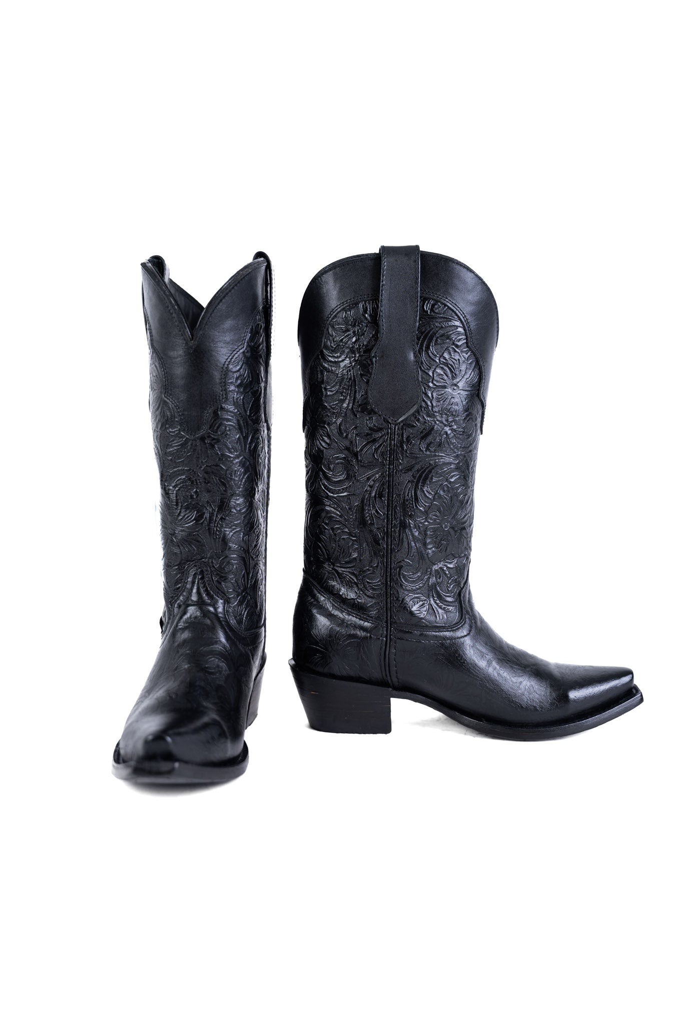 Mila Tooled Snip Toe Cowgirl Boot