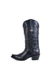 Mila Tooled Snip Toe Cowgirl Boot