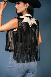 Faux Moonlit Cowgirl Vest