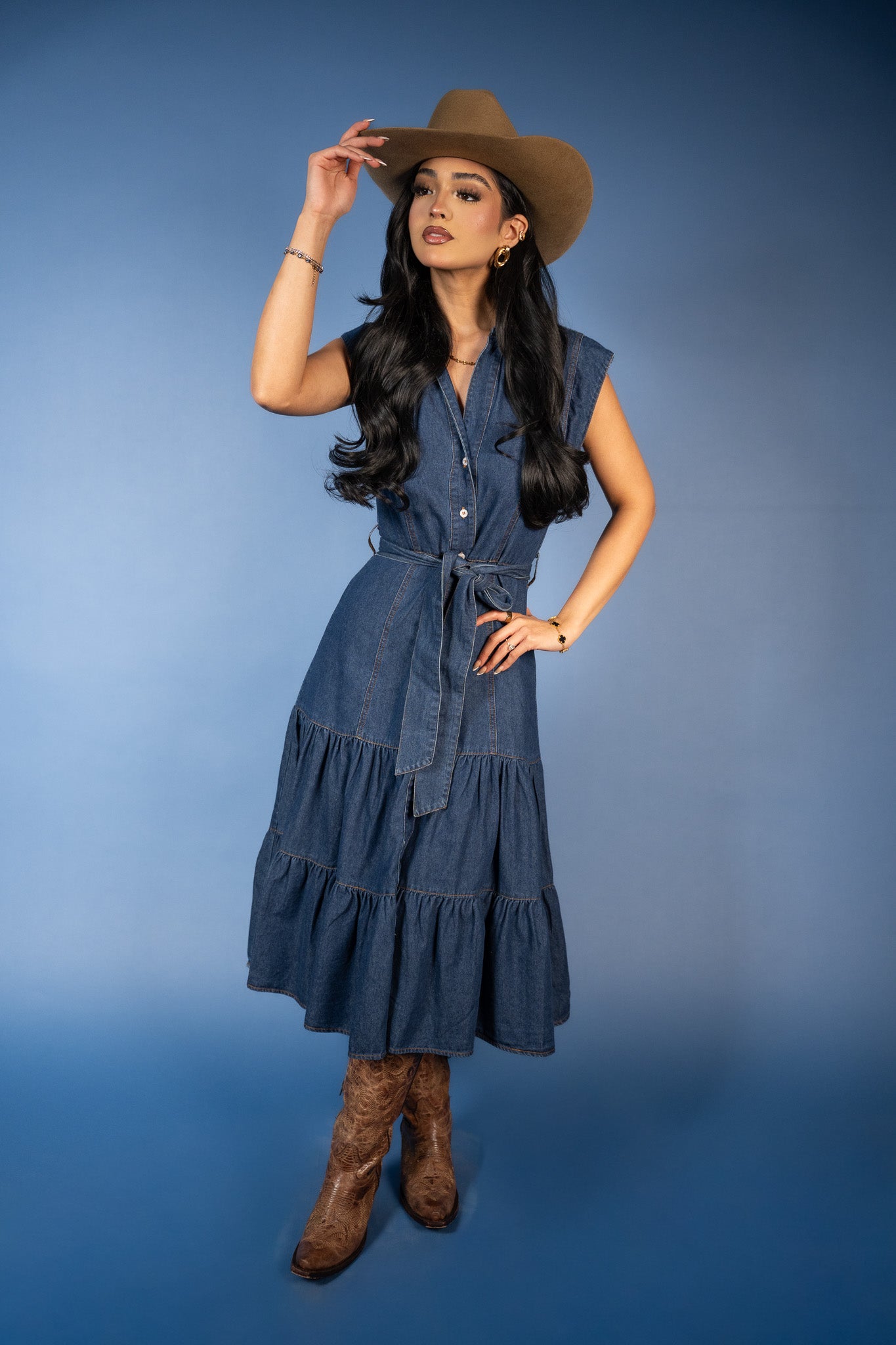 Betsy Denim Midi Shirtdress
