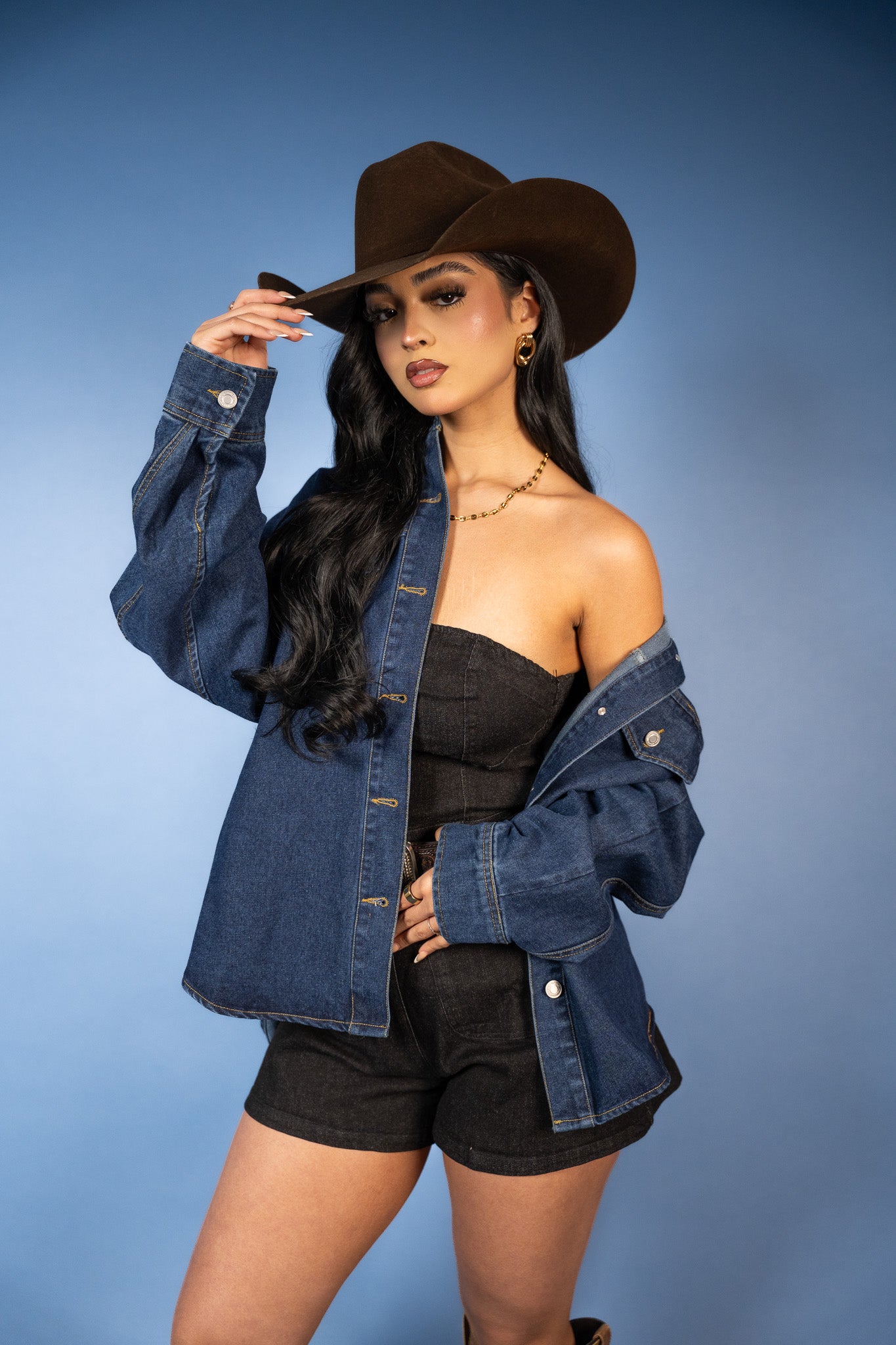 Odalys Oversized Denim Shacket