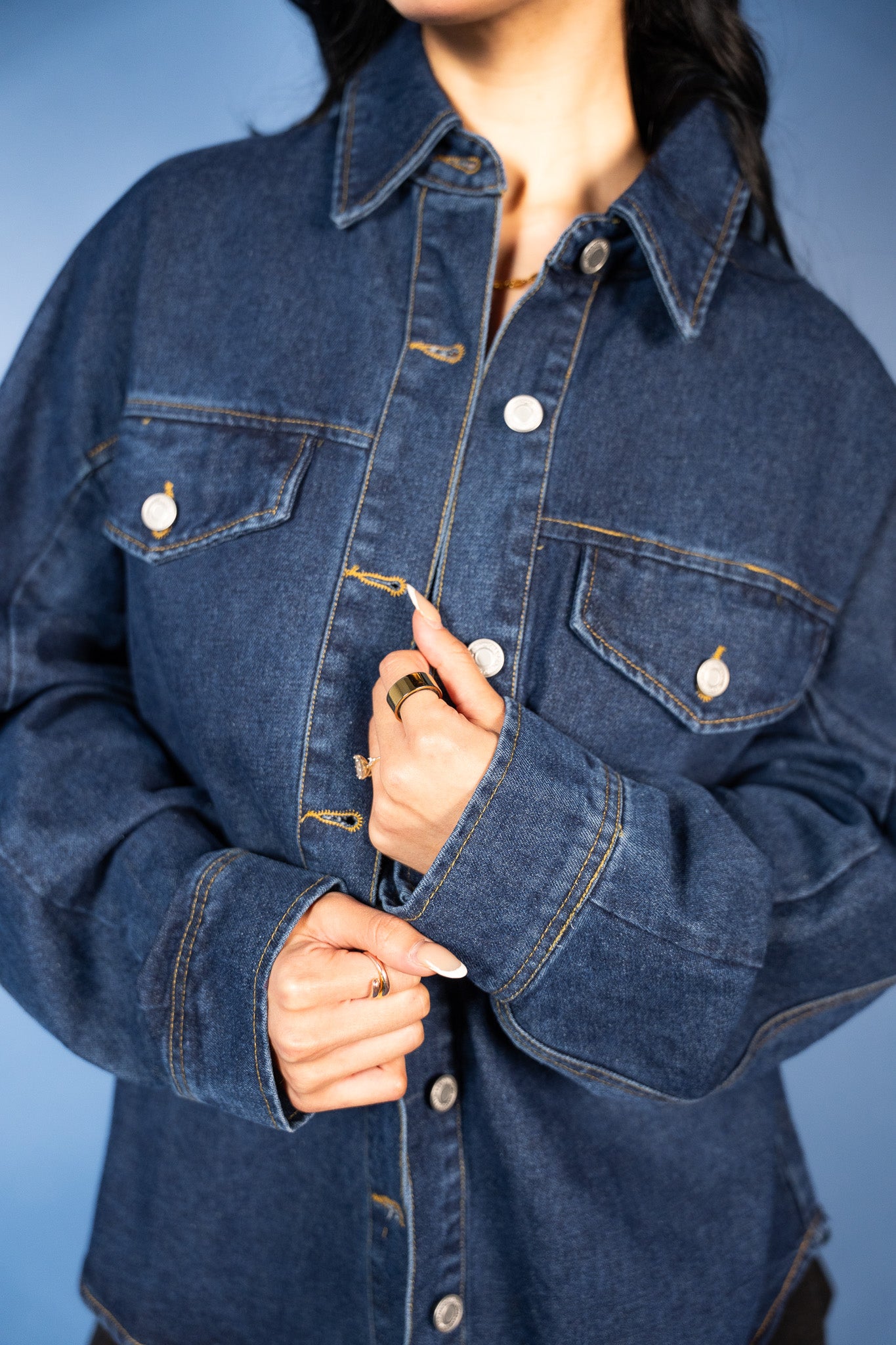Odalys Oversized Denim Shacket