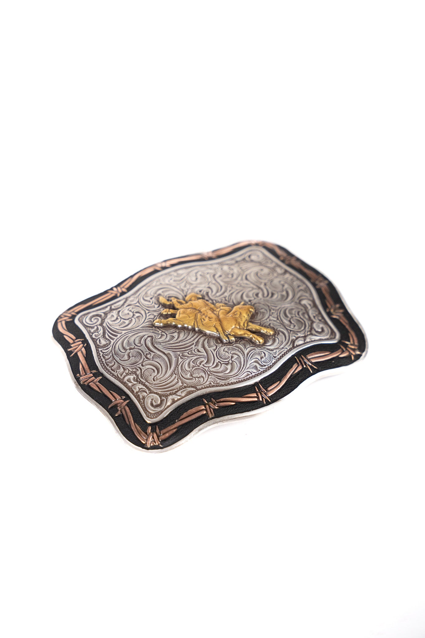 Crumrine Western Rectangle Belt Buckle