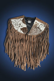 Cowhide Round Fringe Vest