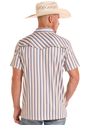 Rock & Roll Western Stripe Short Sleeve Polo